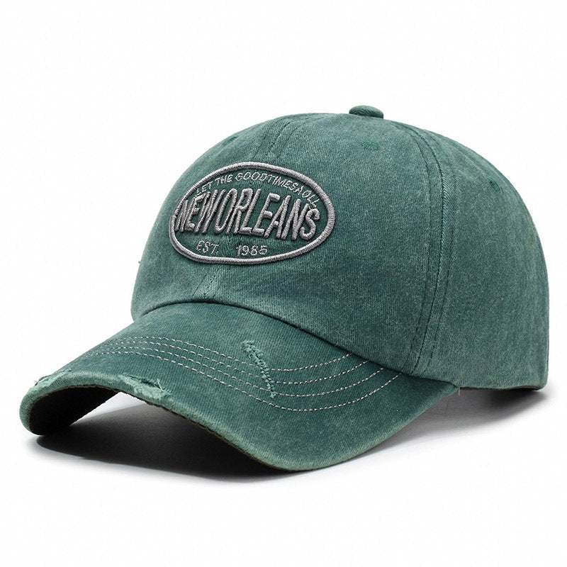 Damen Zerrissene Baumwoll-Baseballmütze Brehn 1784083760