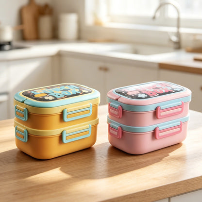 Vielseitige Multifunktions-Lunchbox mit lustigem Design