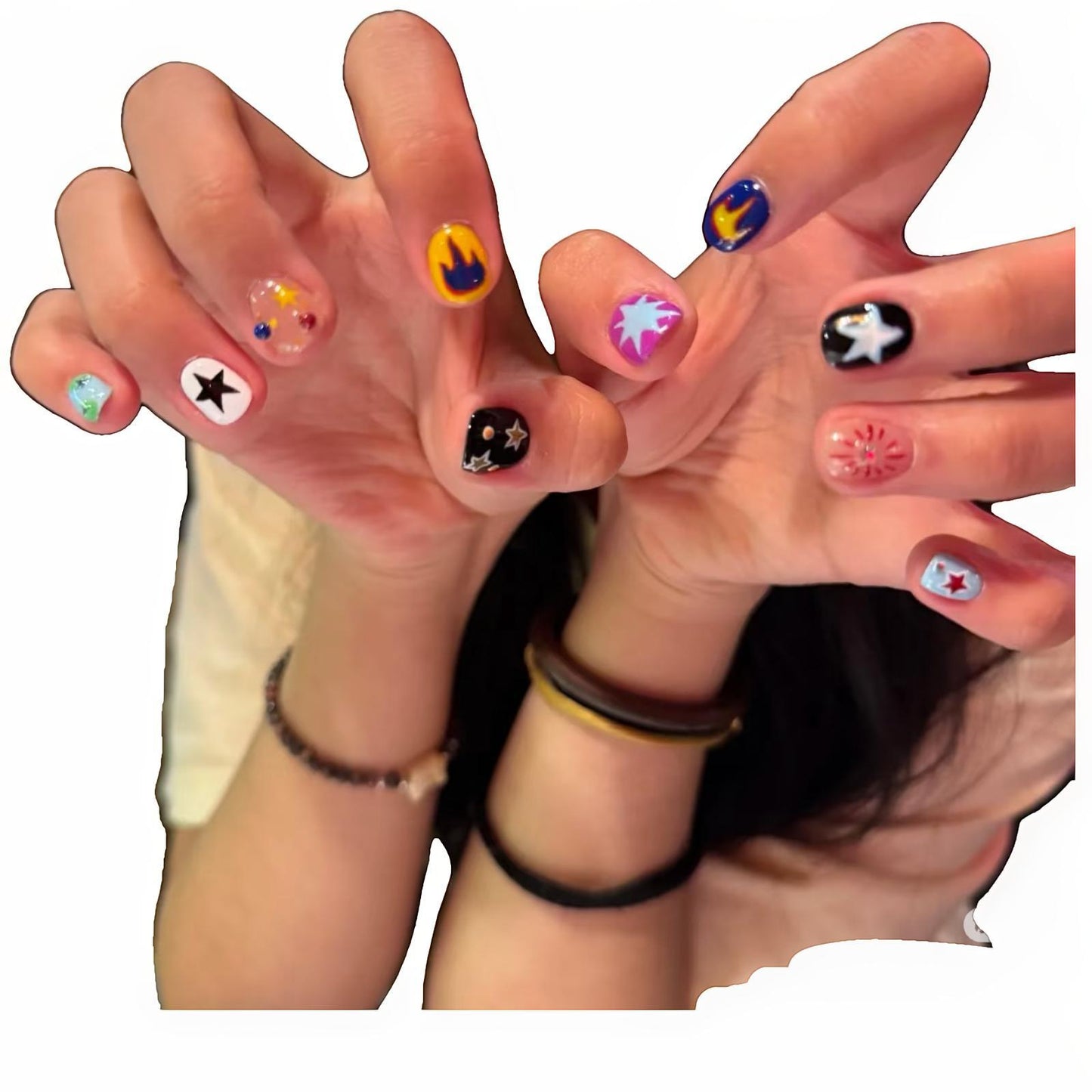 Cosmic-Themen Press-On Nagelkunst Set Brehn