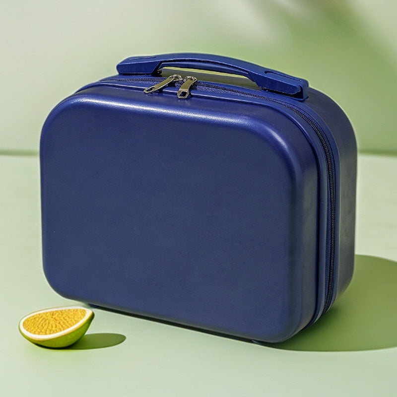 Hartschalen-Reise-Beauty-Case mit geformtem Griff und doppelt zip-verschluss Brehn