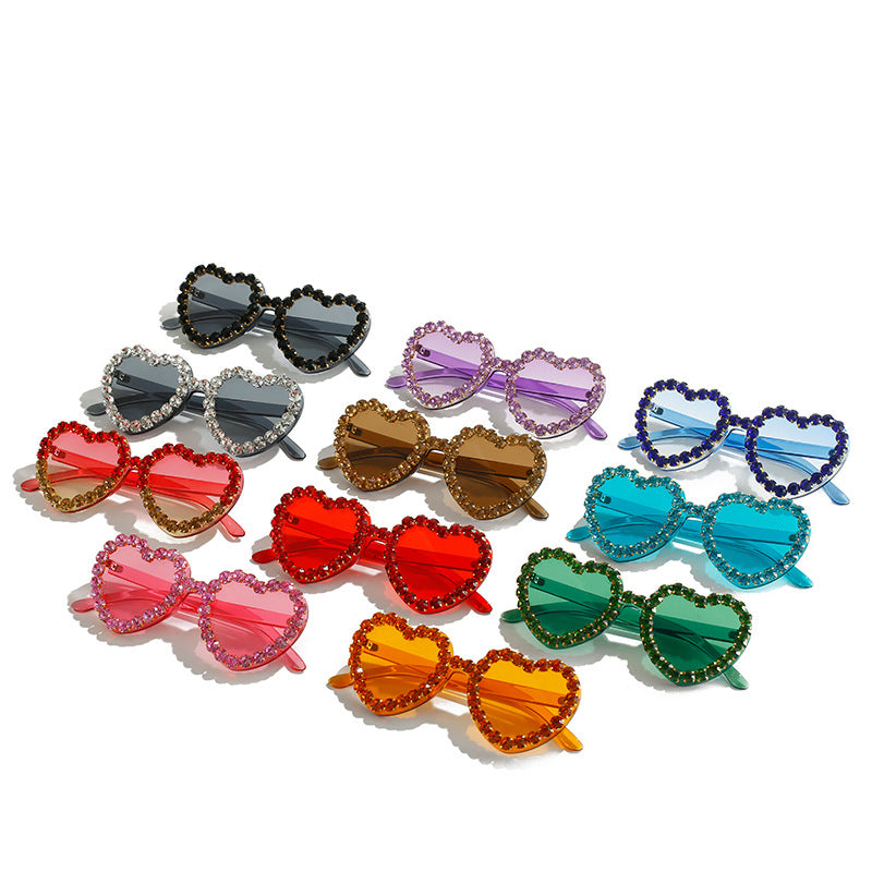 Herzförmige Glamour Sonnenbrille Brehn