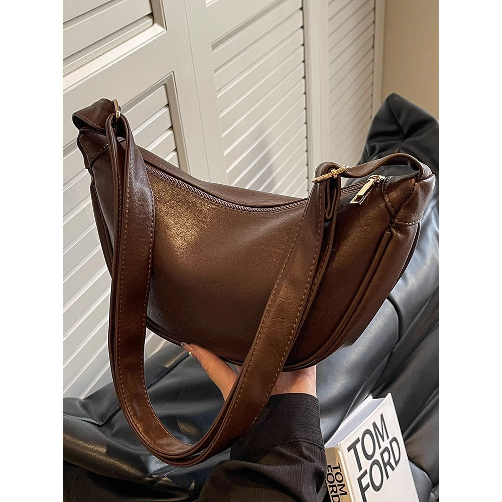 Sleek Leder Hobo Tasche Brehn