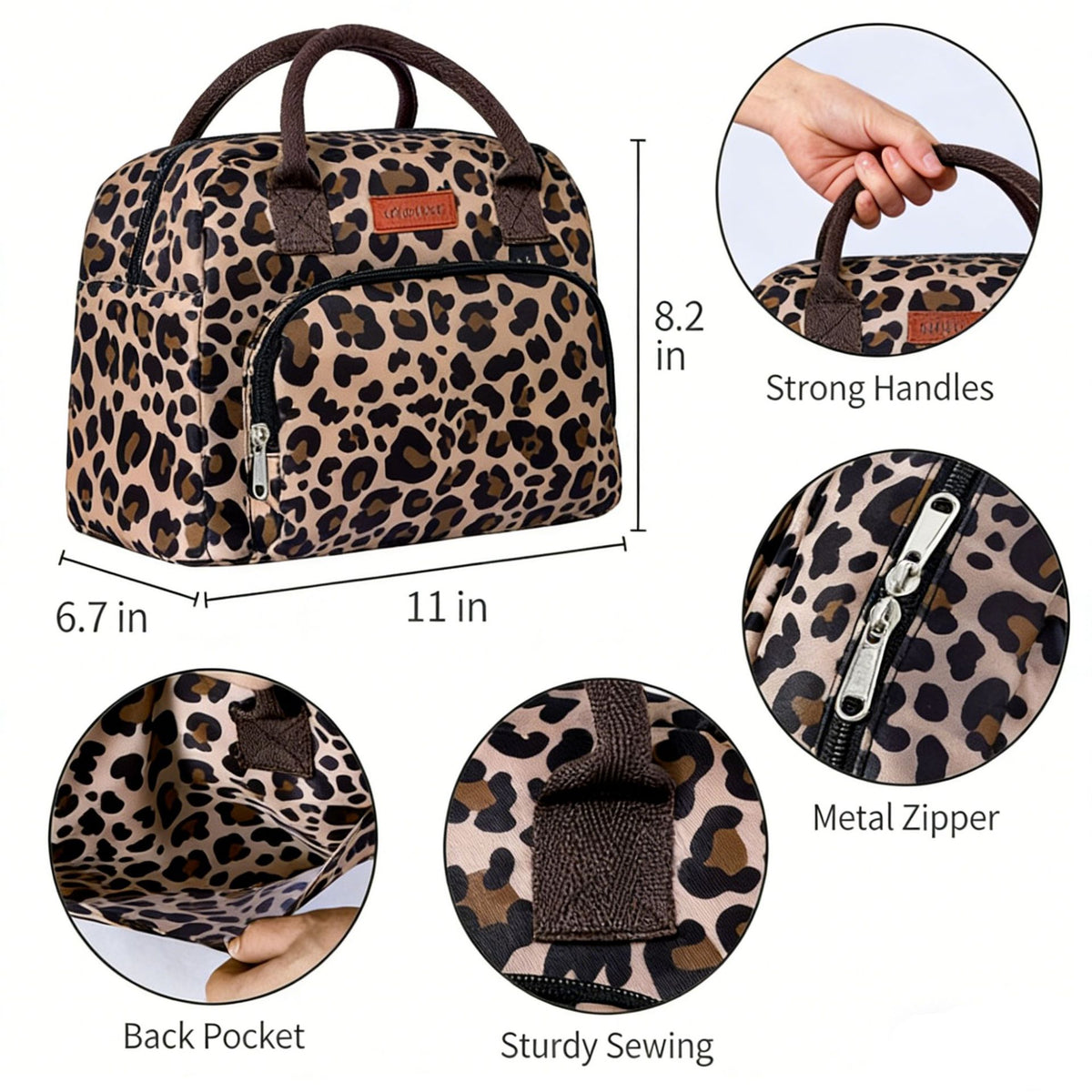 Stilvolle isolierte Lunch-Tasche