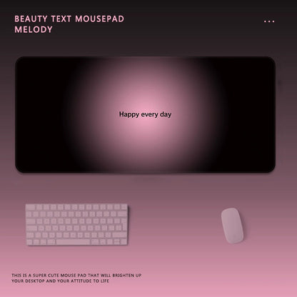 Motivationaler Text Gaming-Mauspad