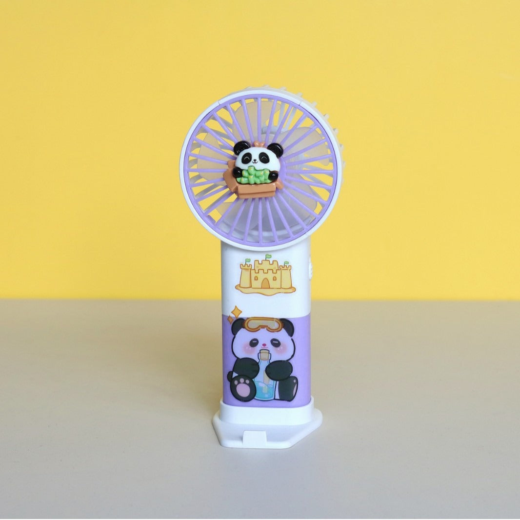 Unisex Tragbarer Handventilator im niedlichen Panda-Design Brehn