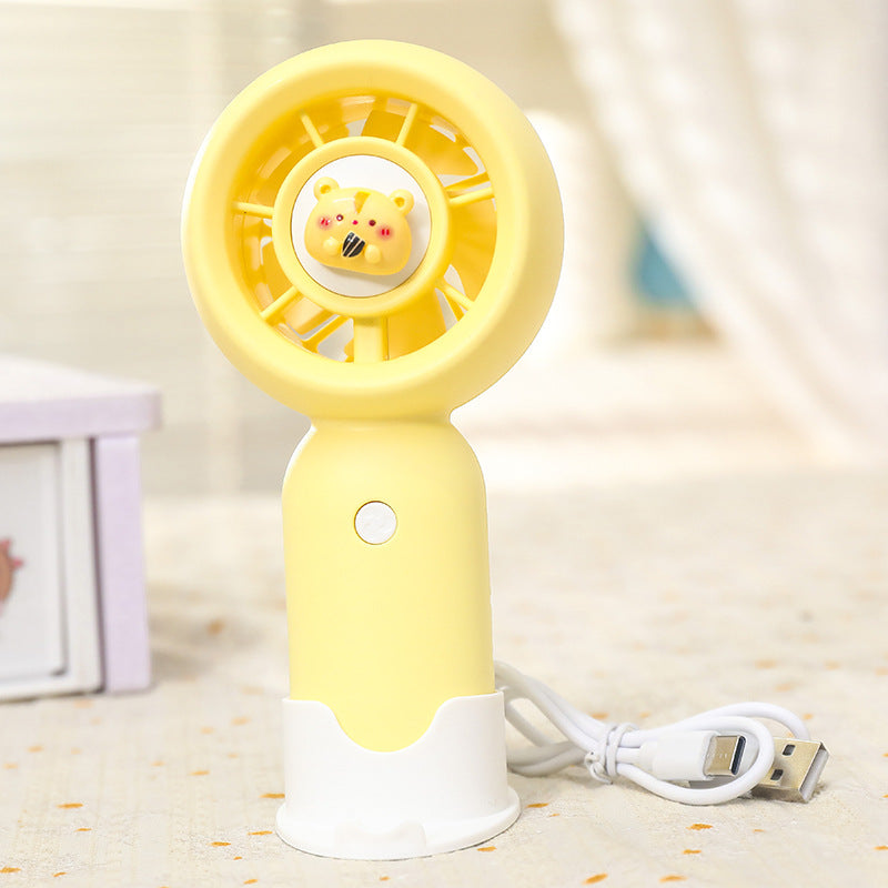 Frauen Handheld Mini-Ventilator mit USB-Ladefunktion und ergonomischem Design Brehn