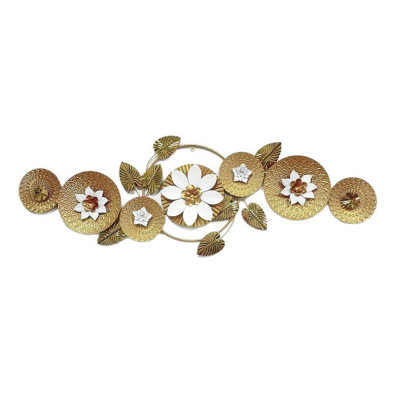 Elegante florale Metall Wand Skulptur Brehn