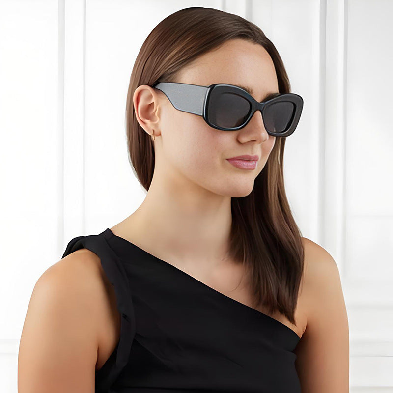 Damen Modische oversized Sonnenbrille im modernen Design Brehn