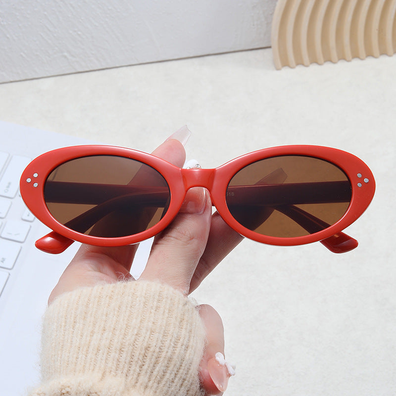 Damen modische Sonnenbrille im eleganten Ovaldesign Brehn