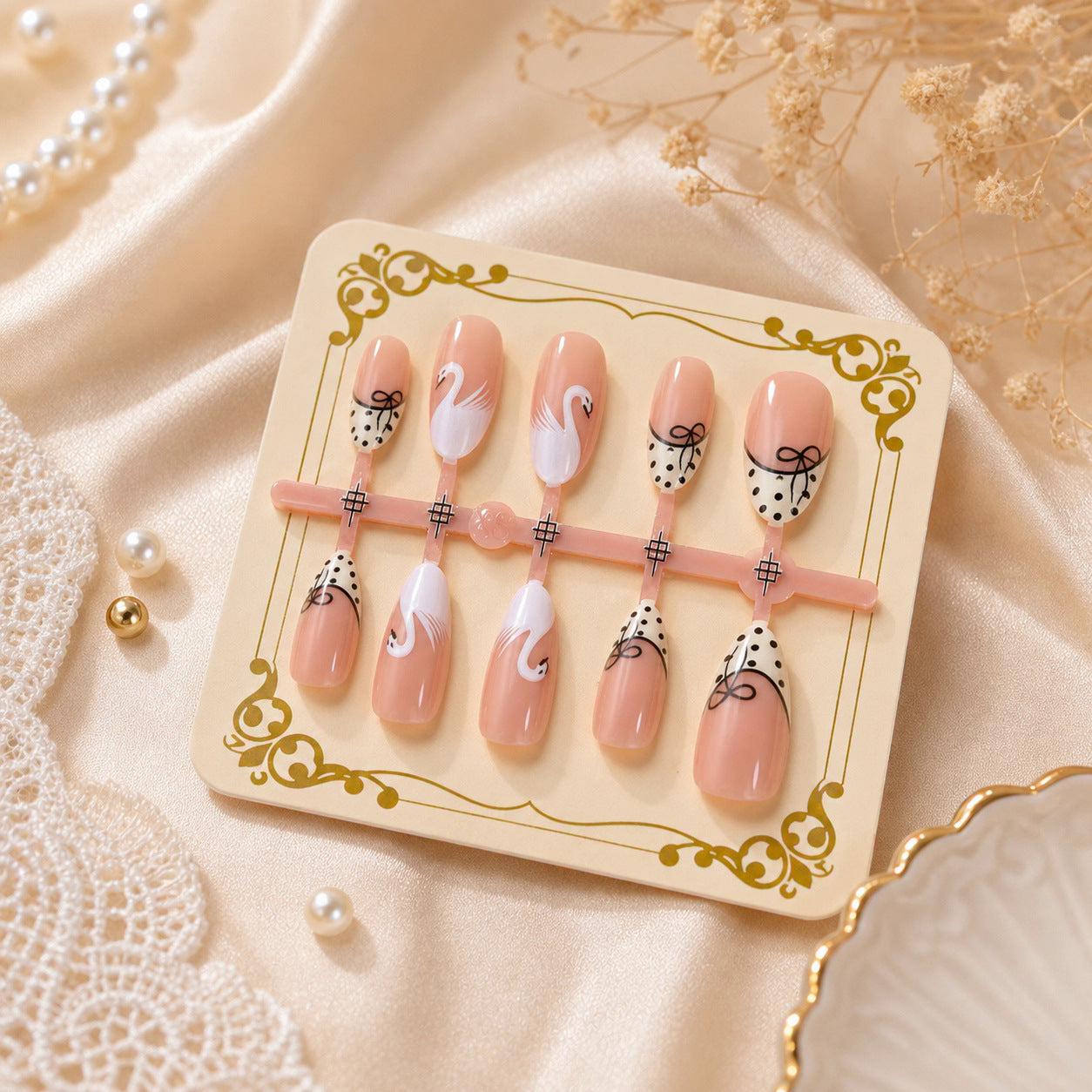 Künstlerische dekorative Press-On-Nagelspitzen Brehn