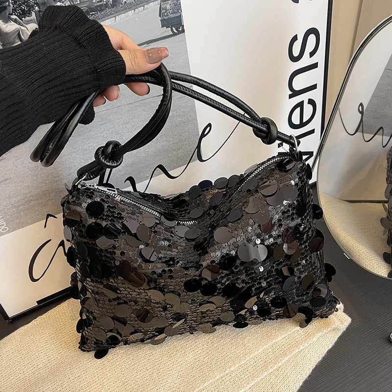 WoSequin Abend Clutch Brehn