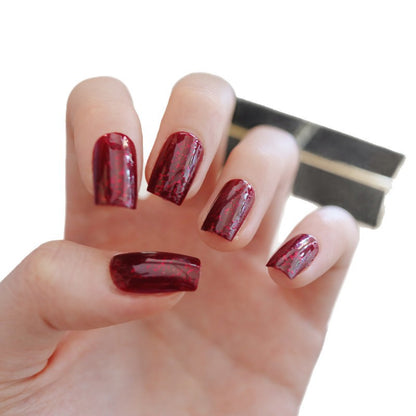 Glänzende Glitzer Press-On Nagelspitzen
