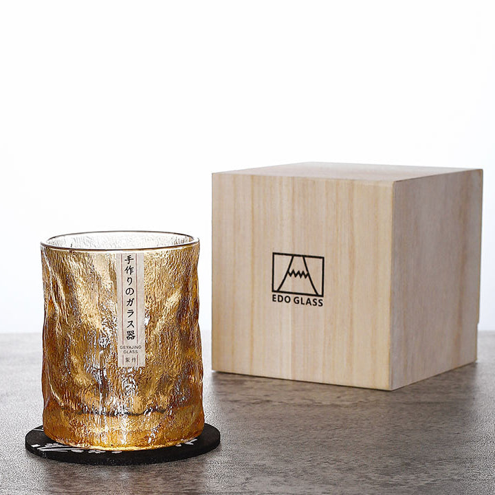 Japanische Edo Kiriko Gletscher Whisky Gläser | Brehn