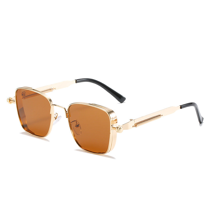 Damen modernistische Sonnenbrille im eleganten Metallrahmen Brehn