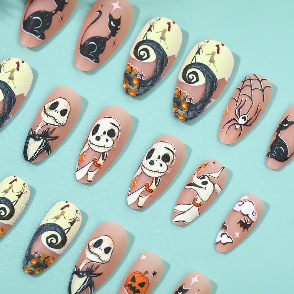 Kunstnägel mit Halloween-Motiven Brehn