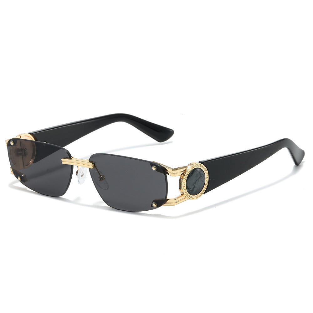 Stylische Minimalistische Rechteckige Sonnenbrille Brehn