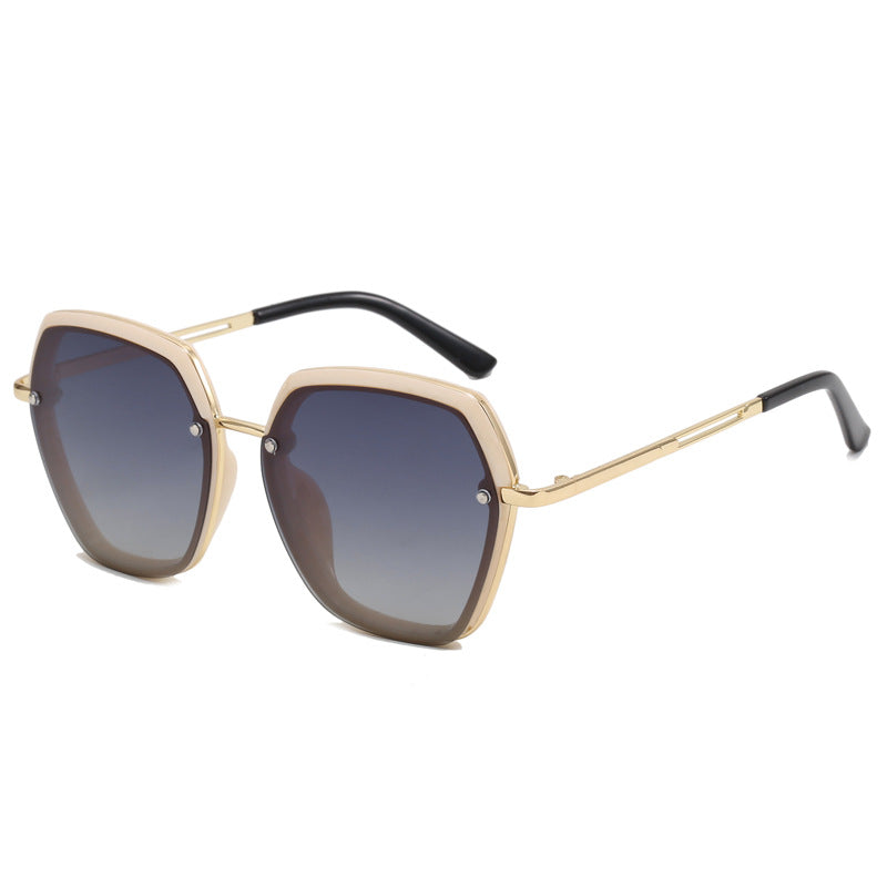 Damen Modische Sonnenbrille im trendigen Hexagon-Design Brehn