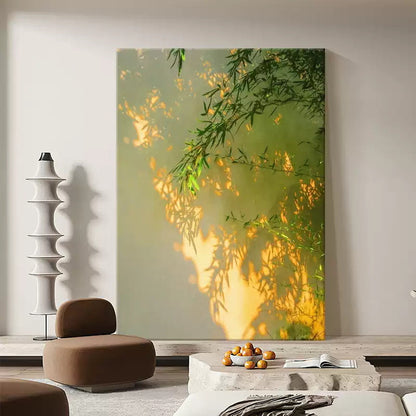 Abstrakte, von der Natur inspirierte Leinwandkunst