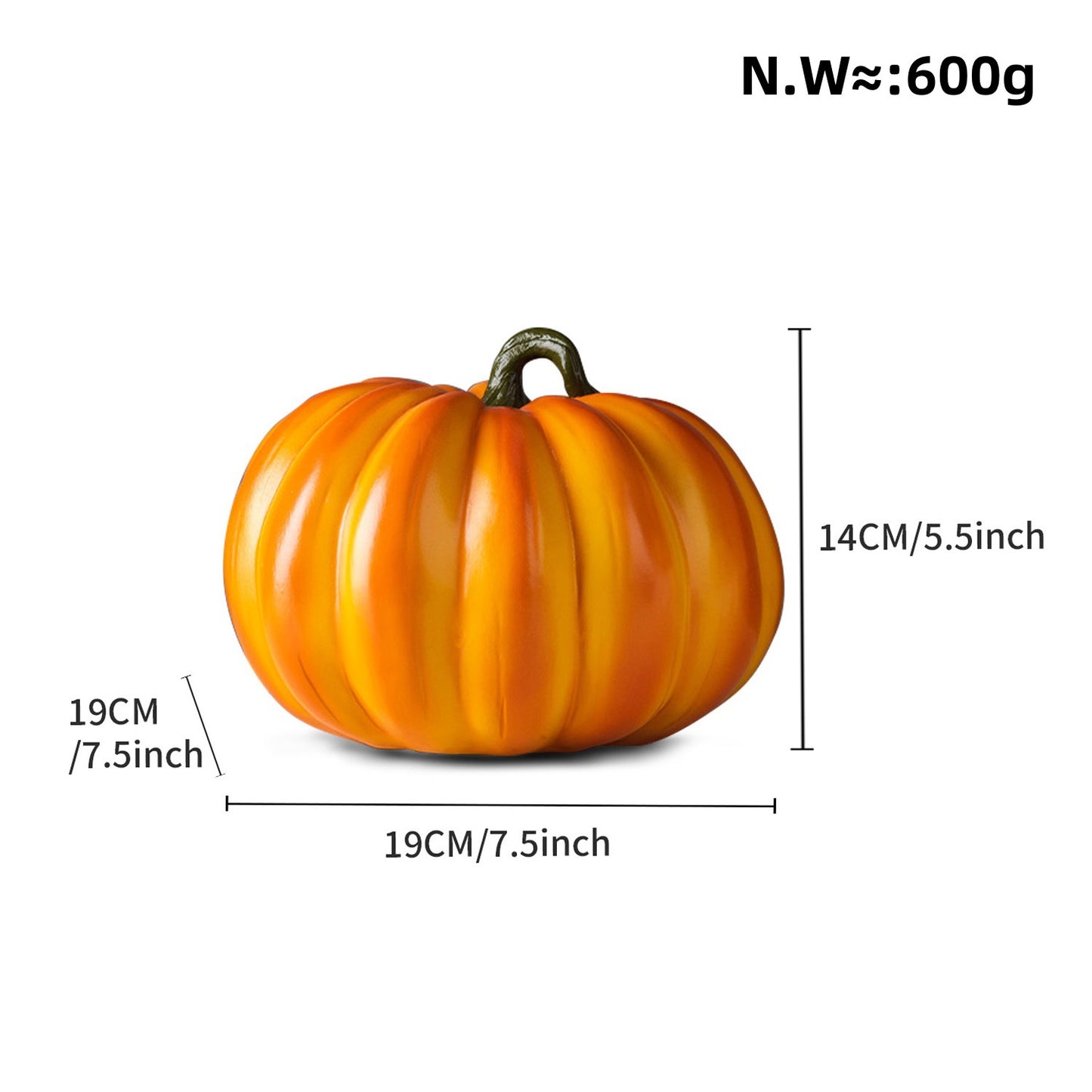 Dekorative Kürbisfigur als Herbstsonde Brehn