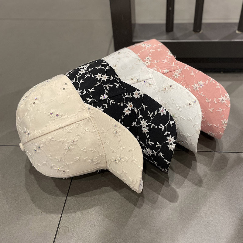Damen Verzierte Blumen Cap Brehn