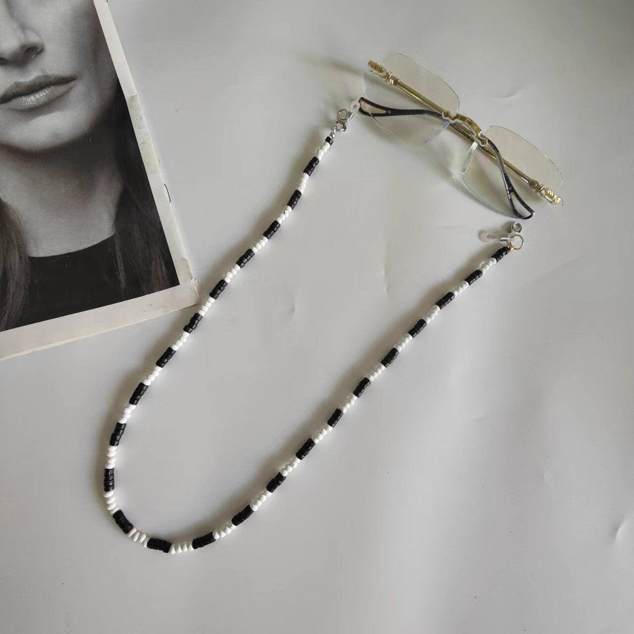 Brillenhalter-Kette Aus Hochwertigen Perlen Brehn