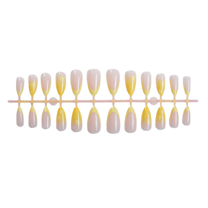 Vibrante florale dekorative Press-On-Nagelset Brehn