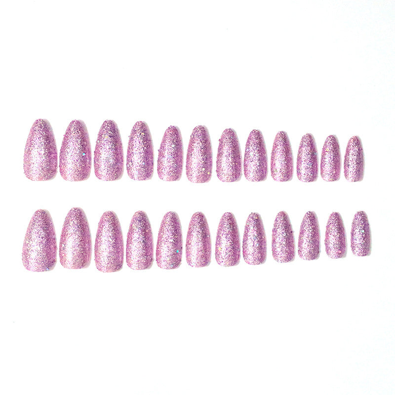 Glamouröse Glitzernde Stiletto-Nagelverstärkungen Brehn