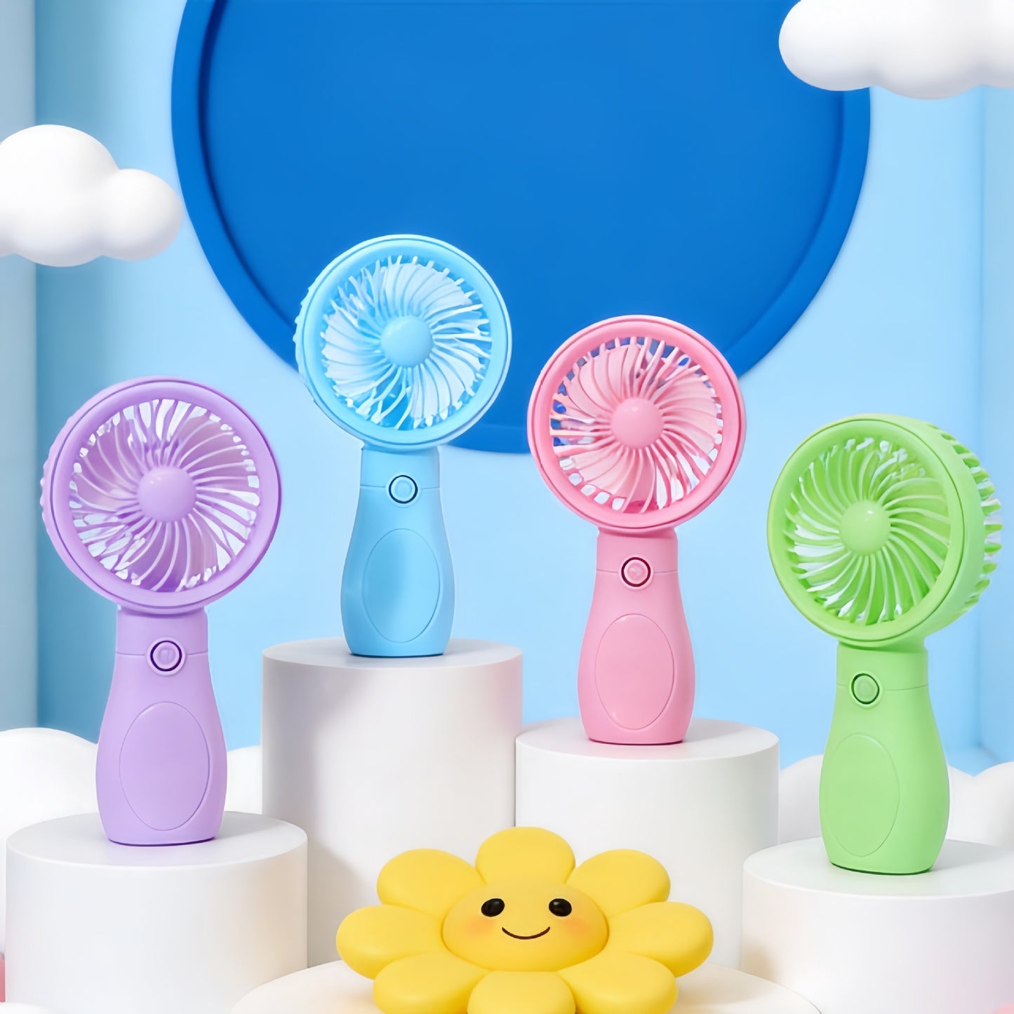 Damen Tragbarer Mini-Handventilator mit USB-Ladefunktion Brehn