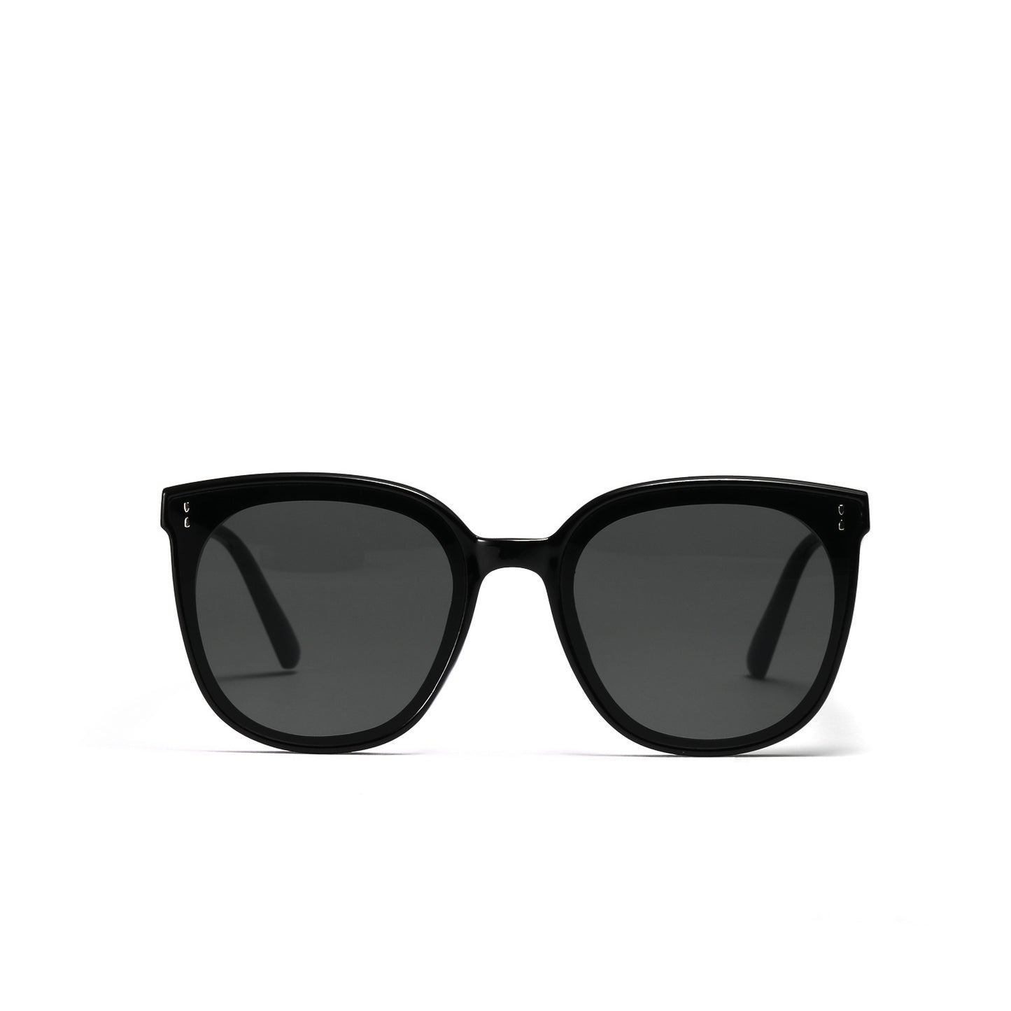 Damen modische quadratische Sonnenbrille mit hochwertigem transparentem Rahmen Brehn