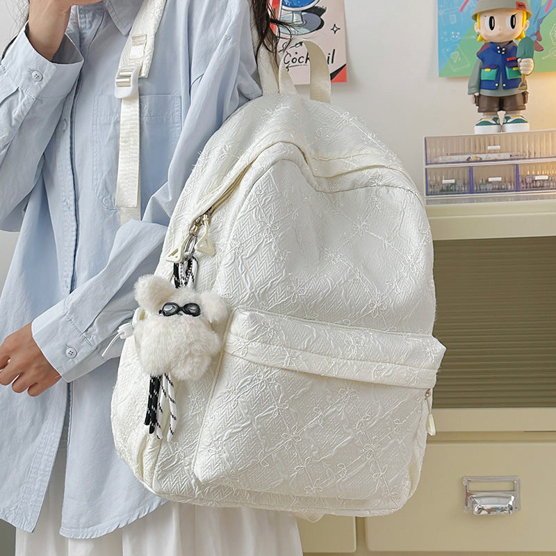 Rucksack mit Stilvollem Geprägtem Design und Mehreren Fächern Brehn