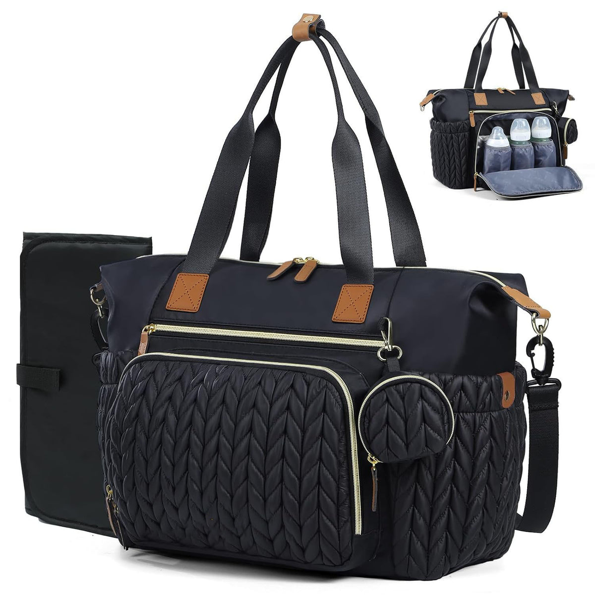 Vielseitige Mehrfach-Taschen Wickeltasche Brehn