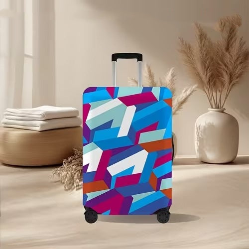 Unisex nan elastische Kofferhülle mit vulkanischem Lava-Marmordesign, dehnbarer Schutzüberzug für Trolley Brehn