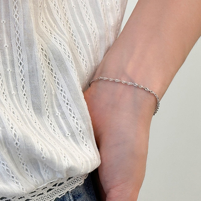 Elegante gedrehte Goldkette Armband Brehn