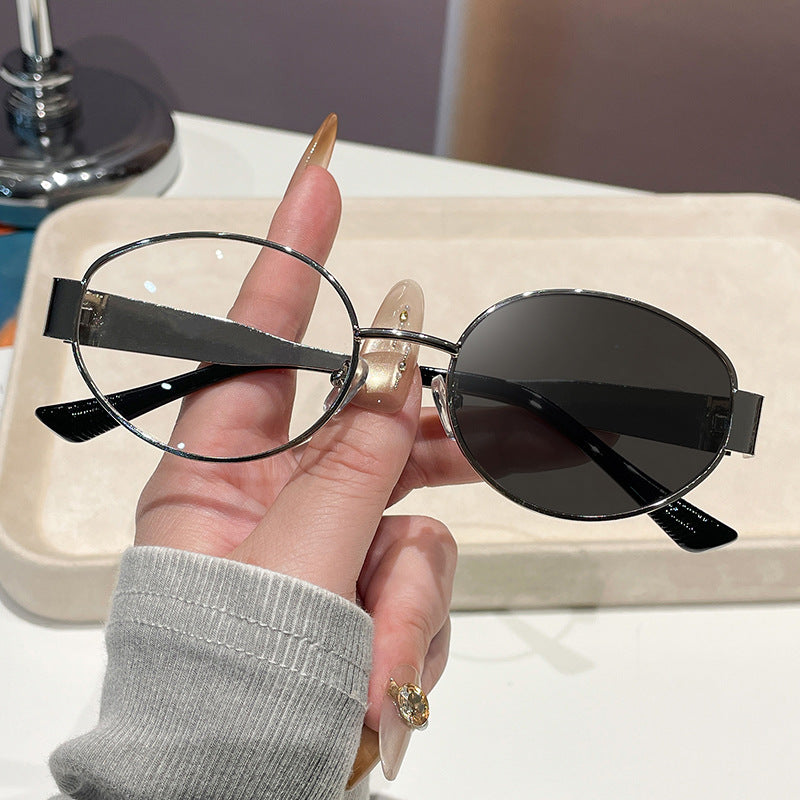 Damen Vintage Sonnenbrille im ovalen Design Brehn