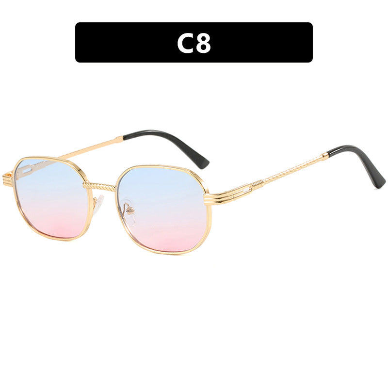 Damen modische Sonnenbrille mit geometrischem Rahmen und Farbverlauf Gläsern Brehn