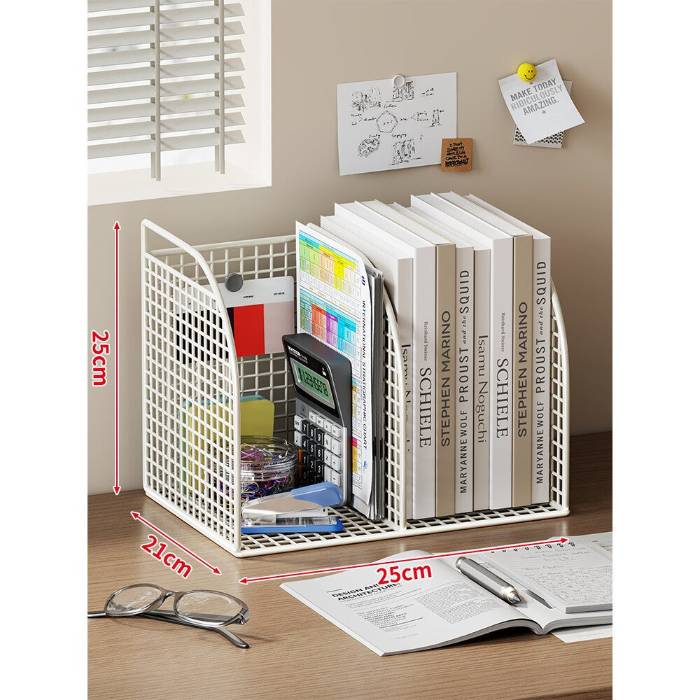 Mesh Desktop Multi-Compartment Datei- und Schreibwarenorganisator mit Stiftbecher
