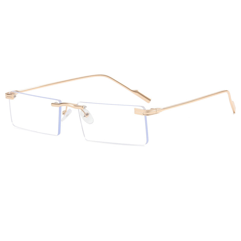 Damen Modische Rechteck-Sonnenbrille mit elegantem Metallrahmen Brehn
