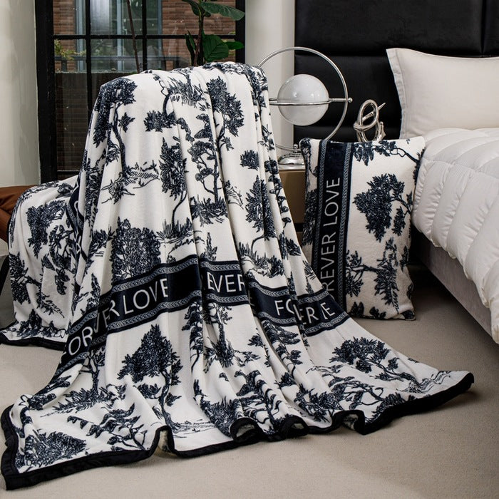 Damen Gemusterte Bettdecke aus weicher Baumwolle Brehn