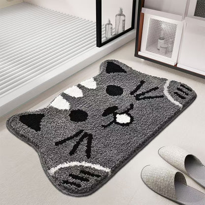 Katze Gesicht Formen Plüsch Badewanne Matte Brehn