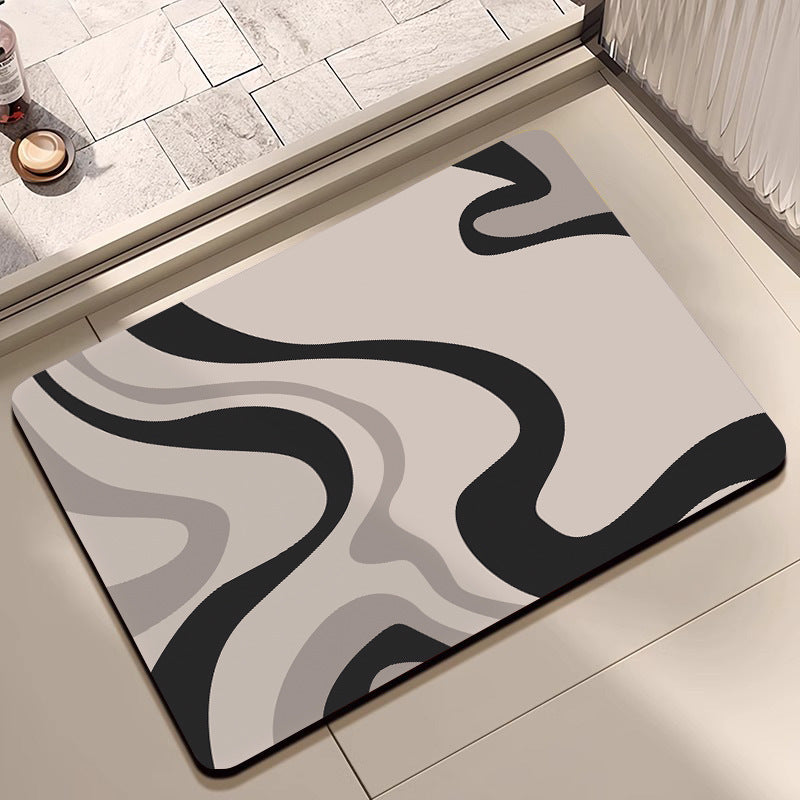 Modern Abstract Badmat Brehn
