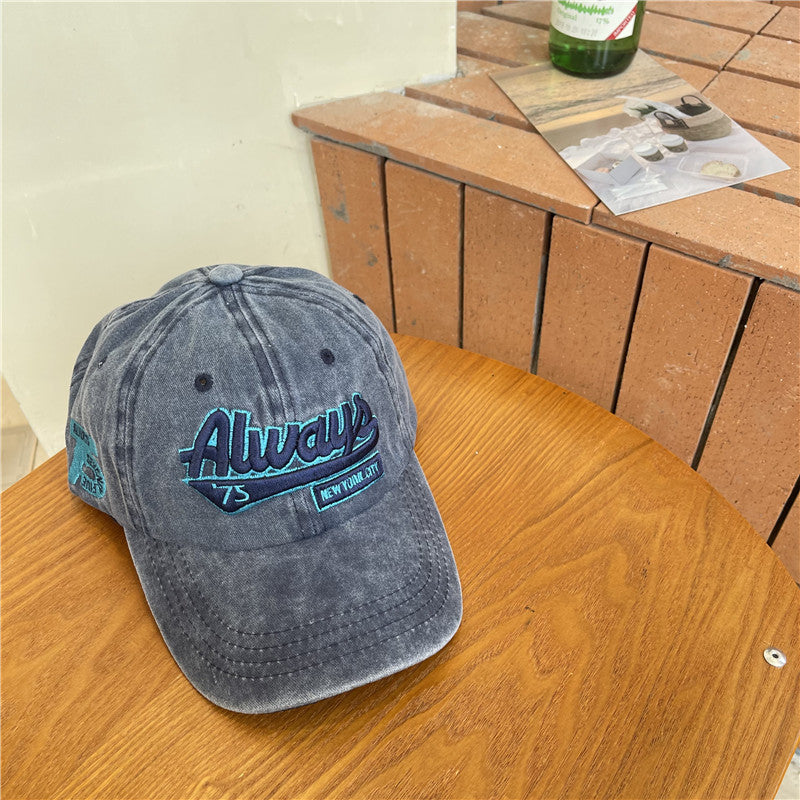Herren Vintage-inspirierte abgenutzte Baumwoll-Baseballmütze Brehn
