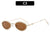 Verschnörkelte ovale Rahmen-Sonnenbrille