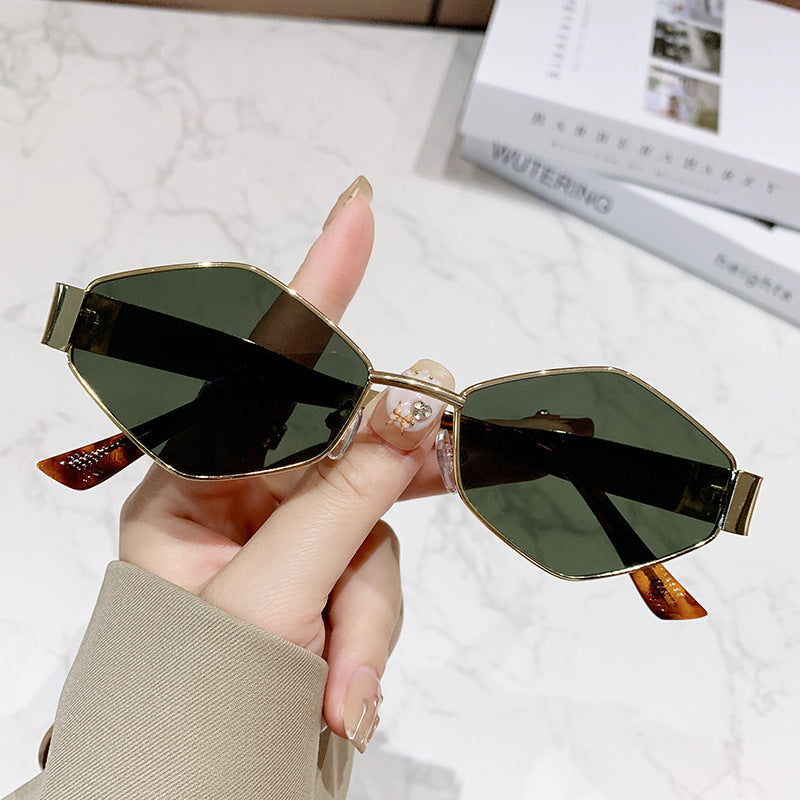 Damen geometrische Cat-Eye Sonnenbrille Brehn