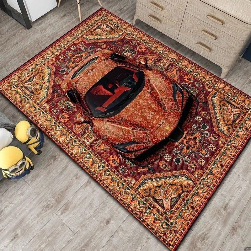 3D Auto Illusion Teppich