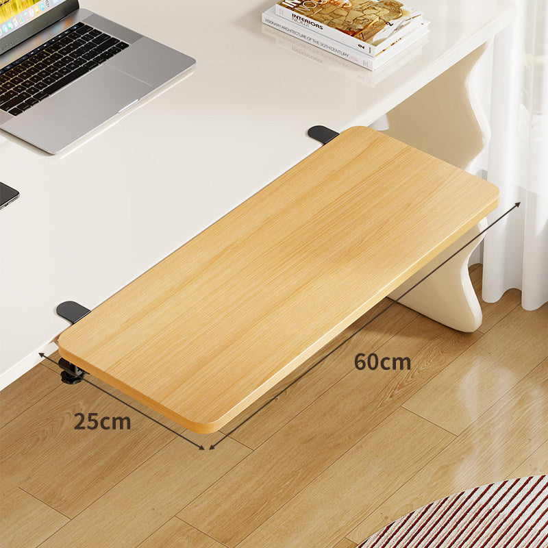 Unter-Desk Bambus Ausziehbare Arbeitsfläche Clamp-Montierte Tastatur- & Mausplattform