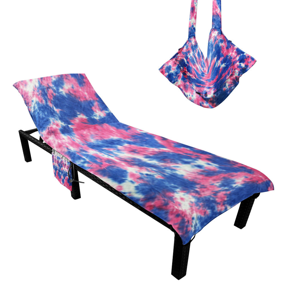 Liegestuhlauflage mit modernem TIE-DYE-Muster Brehn