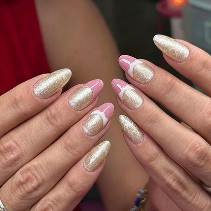 Elegantes Press-On-Nagel-Set