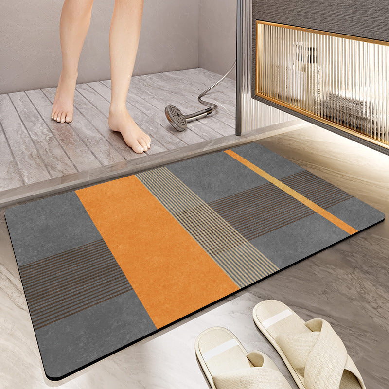 Texturiertes abstraktes Design Badezimmermatte Brehn