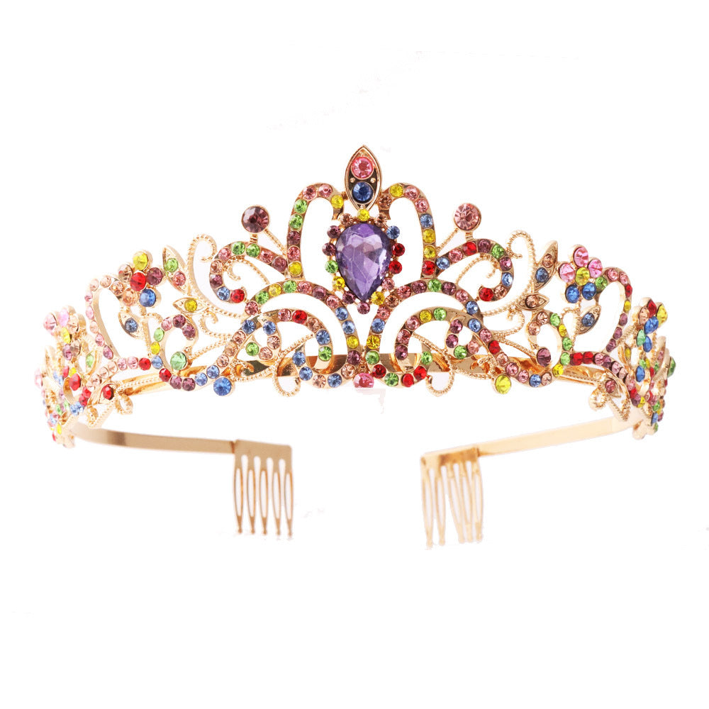 Damen Funkelnde Kristall-Tiara mit filigranem Design Brehn