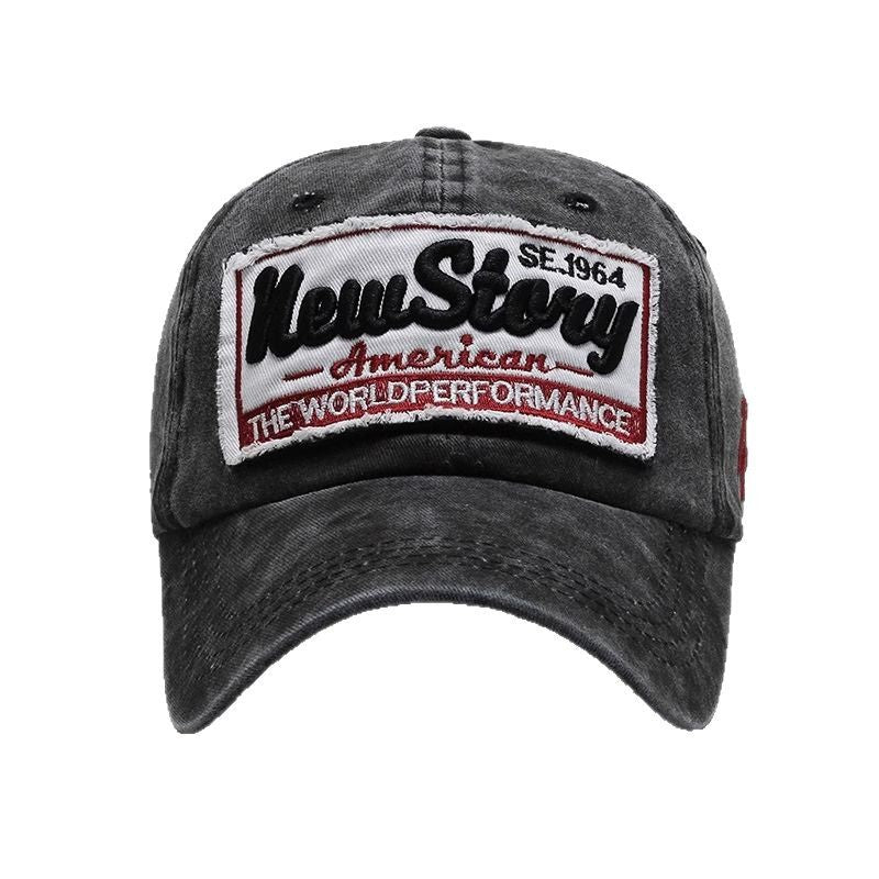 Herren Vintage-inspirierte gestickte Freizeitmütze Brehn